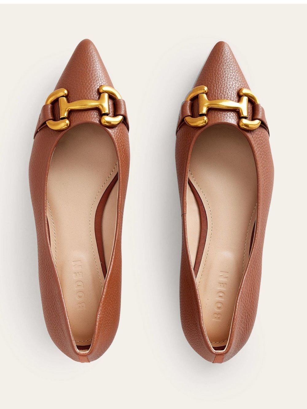 Boden Brown Iris Snaffle Ballet Flatstan - Picture 1 of 8